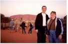 Andrew and Julie at Uluru sunset